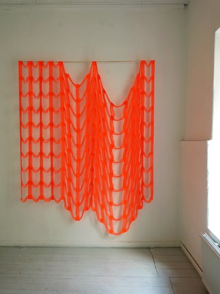 <I>Draperade rutor</i>    (2024)
<br>Photo: Mirjam Hemström Farsi</br>